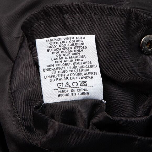 HUF Reversible Jacket Men Medium Black Blue Hawks Pockets Full Zip - Picture 13 of 16